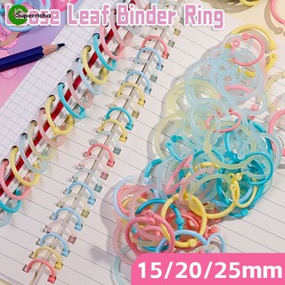Vòng Kẹp Bằng Nhựa Đa Năng Nhiều Màu Sắc Kích Thước 15 / 20 / 25mm Dùng Cho Sổ Tay / Móc Khóa diy