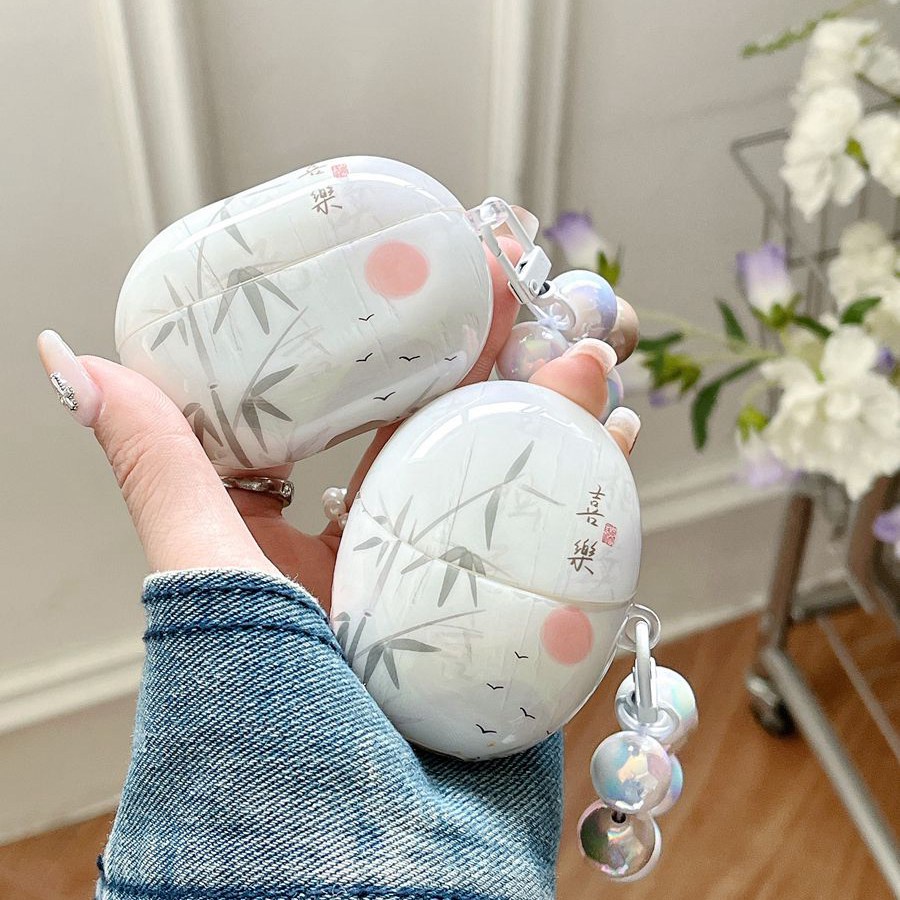 Sang Trọng Vỏ Bảo Vệ Hộp Sạc Tai Nghe huawei freebuds 3 / freebuds pro 3 pro3 Bằng Silicon Hình Chiếc Lá Kèm Móc Khóa