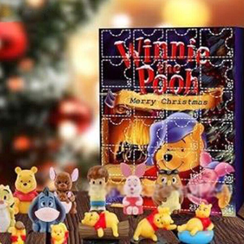 Winnie the Pooh Digital Blind Box Christmas Countdown 24 Days Advent Calendar Surprise Blind Box