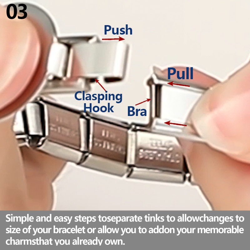 Vòng Tay Mô-Đun Hình Vuông Màu Vàng Kim / Bạc Khắc Chữ A-Z Phong Cách Cổ Điển Thời Trang diy  5900