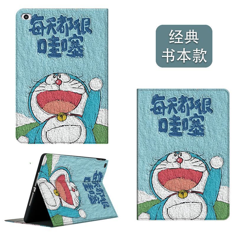 Ốp Bao Da Máy Tính Bảng Họa Tiết doraemon Cho ipad 10.2 7th 2017 9.7 5 / 6 air 2 / 3 10.5 mini 4 5 2020 Ốp