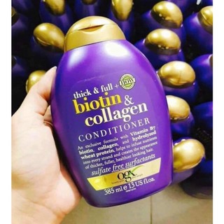 Dầu gội xả biotin & collagen ogx 385ml màu tím