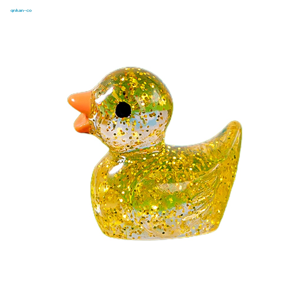 Qnkan Vịt Nhựa resin Lấp Lánh Trang Trí Bàn Làm Việc / Nhà Búp Bê
