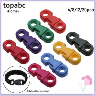 4/8/12/20 khóa nhựa 5mm chuyên dụng cho vòng tay paracord tùy chọn