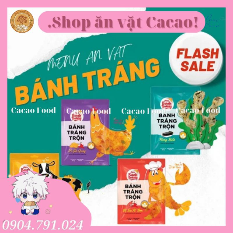 COMBO 20 BỊCH BÁNH TRÁNG TRỘN MISS VỊ PHÔ MAI/CHANH SẢ/GÀ QUAY/RONG BIỂN/SA TẾ BÒ/SA TẾ TÔM 20Gram Vinasnack