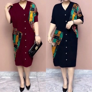 Đầm Cổ Chữ v Che Bụng Cỡ Lớn Thời Trang Mùa Hè Mới Cho Nữ