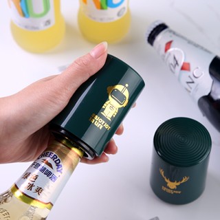 Sáng Tạo Từ Tính Tự Động Dụng Cụ Mở Chai Bia Nhà Bếp Thép Không Gỉ Bấm Nắp Bia Nút Chai Dụng Cụ Di Động Thanh Tiện Ích