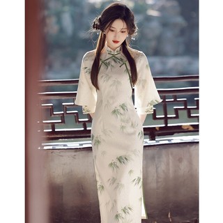 Sườn xám trung hoa cao cấp phong cách trung hoa mới 2023
