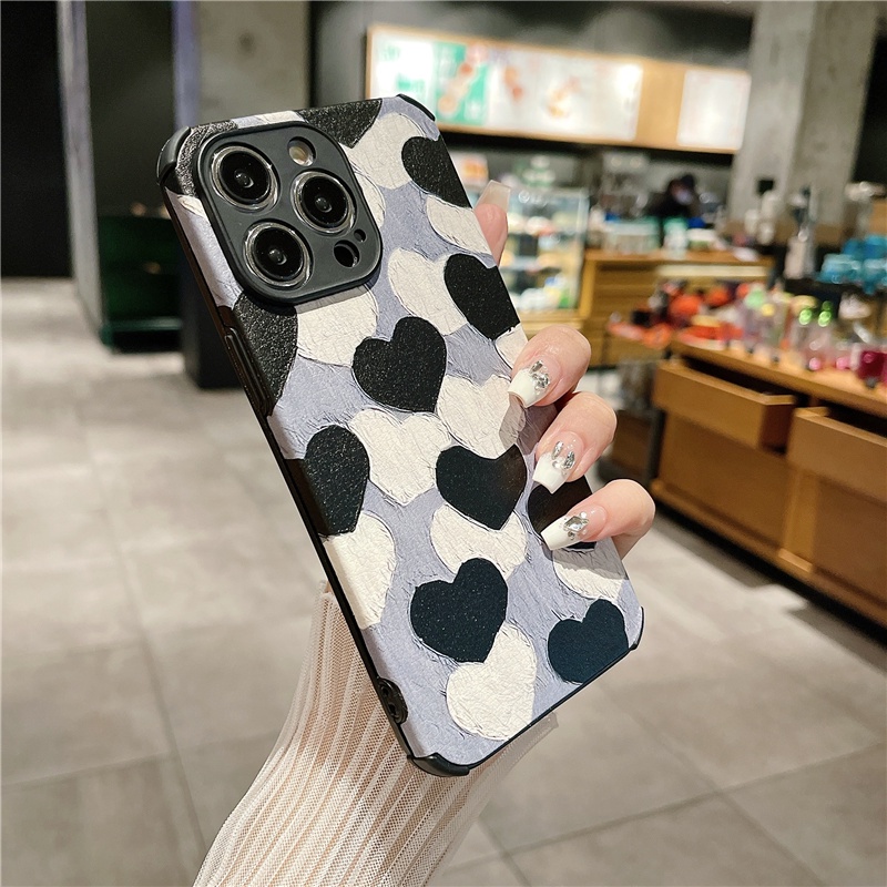 Ốp Điện Thoại Họa Tiết Hoa Trái Tim Cho iphone 11 12 13 14 15 pro max Xr xsmax i7 i8 plus 11 12 13 14 15 pro max