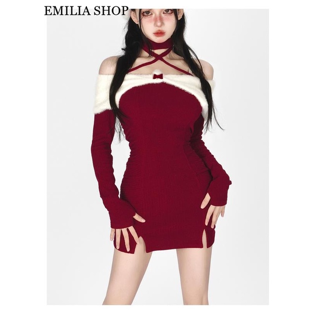 Chất lượng cao EMILIA SHOP Chic váy nữ Đầm Body Cho thời váy Stylish Popular Fashion INS WLQ23B0JWL 47Z231121
