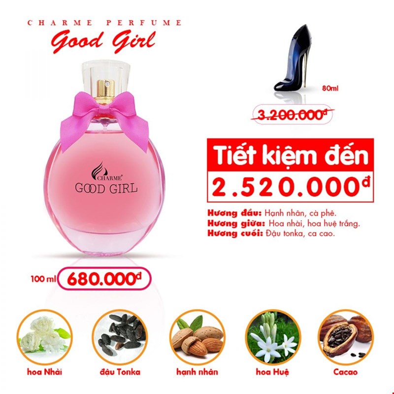 Mẫu test 10ml Nước hoa GOOD_GIRL - GỢI CẢM VÀ QUYẾN RŨ