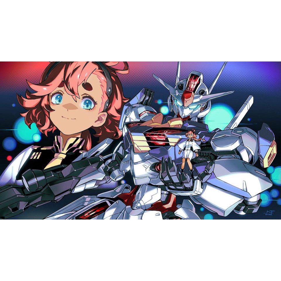 Poster Anime Mobile Suit Gundam The Witch from Mercury GIẤY DECAL Tranh Dán Tường Anime/Manga Gundam PT12