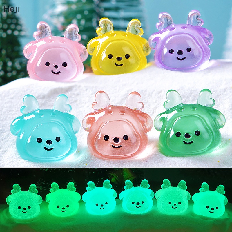 Bộ 5 Đèn Chiếu Sáng mini Hình Tuần Lộc Giáng Sinh Trang Trí Nhà Cửa / Xe Hơi