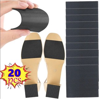 20 Miếng Dán Đế Giày Cao Su Chống Trượt Chống Mài Mòn Màu Đen