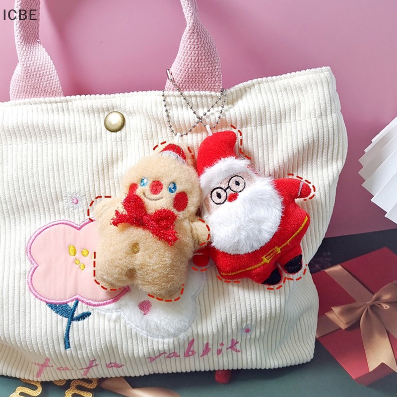 Ic Móc Khóa Hình Búp Bê Ông Già Noel Bánh Mì Gừng Bông Mềm Mại Trang Trí Ba Lô / Ô Tô vn