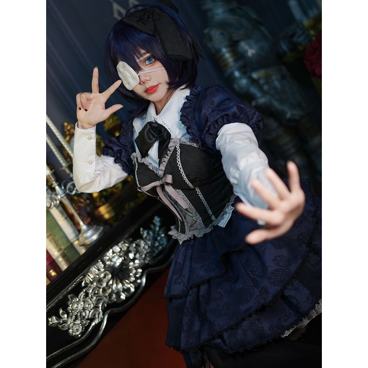 Chuunibyou cũng muốn yêu cos Rikka cos trang phục Xiaoniao Yu Rikka phong cách goth ăn mặc cosplay