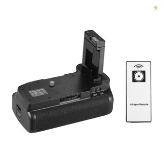 Vertical battery grip holder for d5100 d5200 dslr camera en-el 14 battery powered with ir remote control