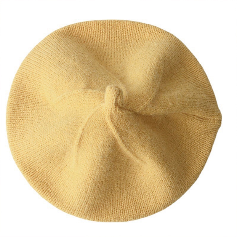 Ht Mũ beret Dệt Kim Mềm Mại Màu Trơn Giữ Ấm Mùa Thu Đông Cho Bé Trai Và Bé Gái