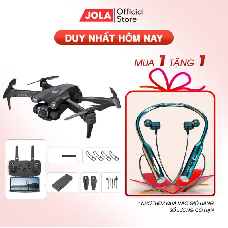 Flycam giá rẻ H66 Pro camera kép 4K, Máy bay mini điều khiển từ xa dung lượng pin lớn, thời gian bay 20 phút Jola