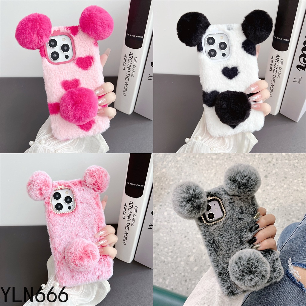 Vivo Ốp Điện Thoại Đính Bóng Lông Dễ Thương Cho Vivoy36 y35 y27 y22 y21 y75 y55 y77 y72 y21t y52 y30 y50 y22s y33s