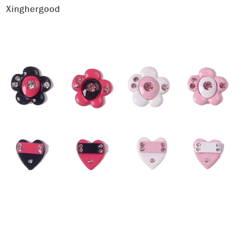 Xinghergood Set 5 Phụ Kiện Trang Trí Móng Tay Nghệ Thuật Hình Ngôi Sao / Trái Tim 3d Màu Kẹo Ngọt Ngào Xinh Xắn xhg