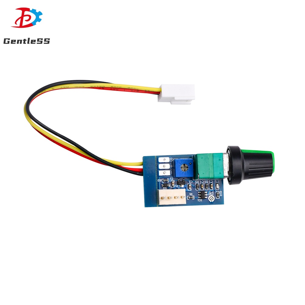 Bộ điều khiển tốc độ quạt 4 dây DC12V bằng tay có công tắc núm