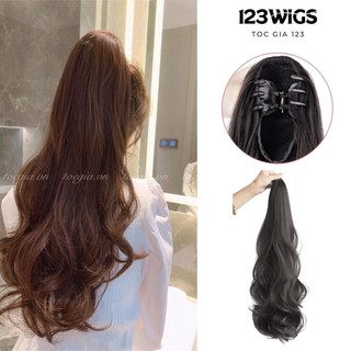 123wigs - tóc giả ngoạm kẹp nhỏ tóc xoăn dày dài 45cm/60cm cho nữ sc1008