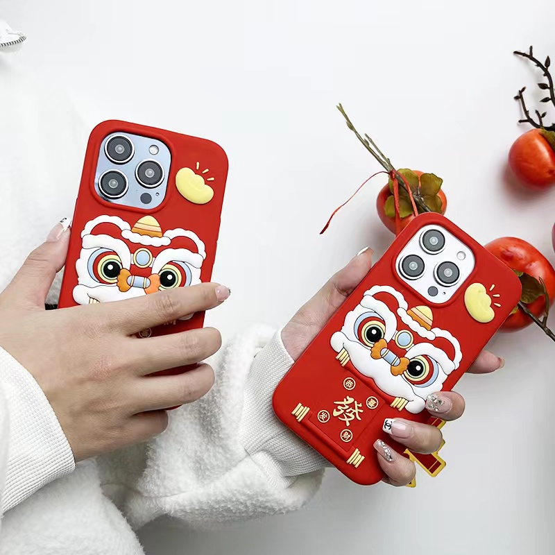 Ốp Điện Thoại Hình Sư Tử 3d Cho iphone 15 14 13 12 11 pro max 15pro 14pro 13pro