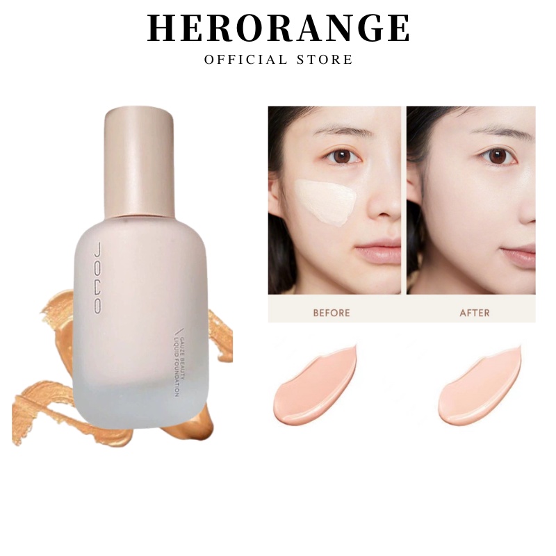 Kem nền che khuyết điểm herorange JOCO màu lì dưỡng ẩm kiềm dầu lâu trôi chống thấm nước rong suốt trang điểm không tì vết
