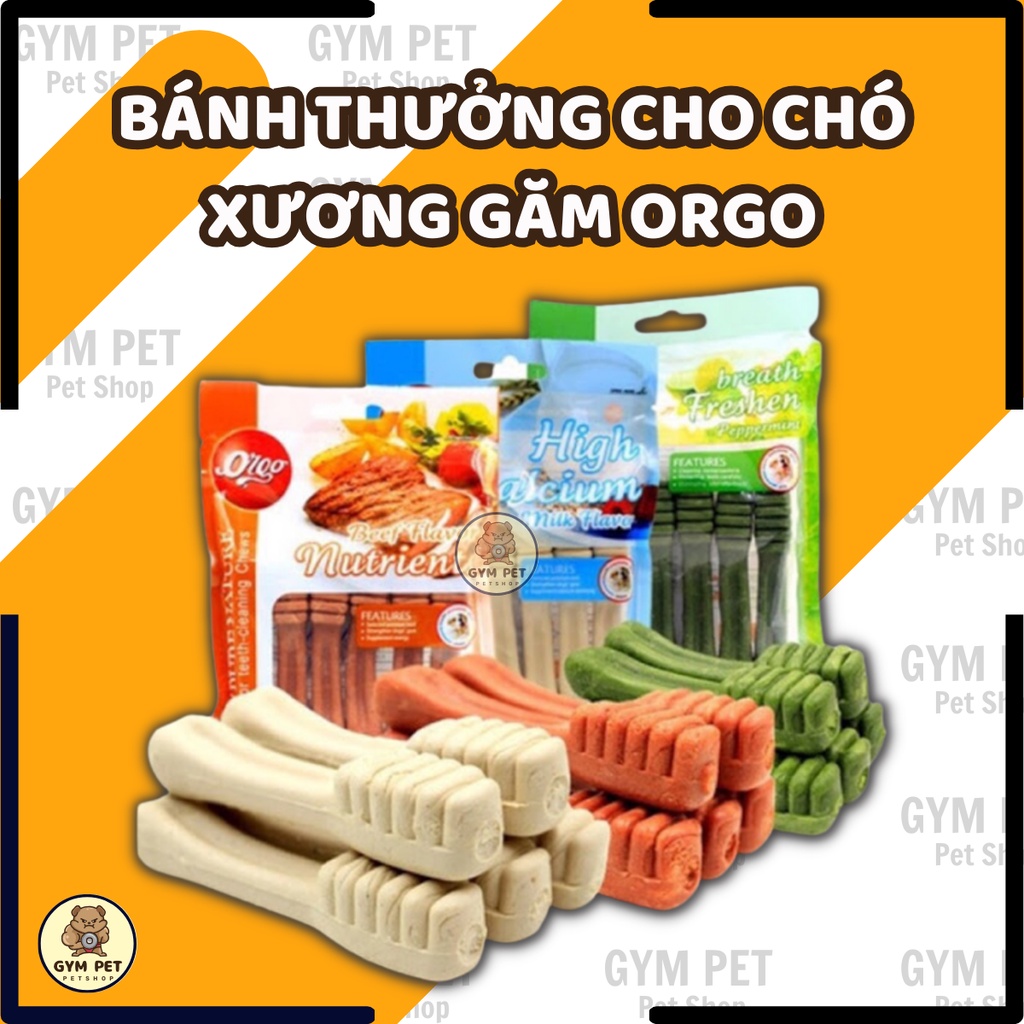 Xương Gặm Orgo Dành Cho Chó Bổ Sung Canxi, Sạch Răng - Xương Orgo Cho Chó