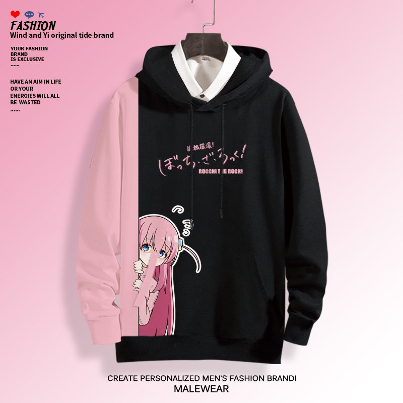 Áo hoodie Tay Dài Hóa Trang Nhân Vật anime bocchi the rock 3d Thời Trang Cho Nữ
