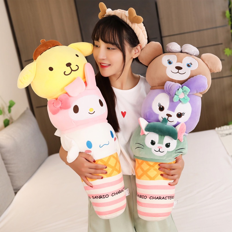 Nana sanrio disneyland Gối Ôm Hình Kem melody cinnamoroll melody Hoạt Hình Trang Trí Nhà Cửa Cho Bé Gái