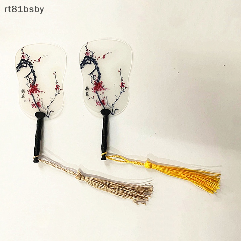 Rt Quạt Cầm Tay Hai Mặt Phong Cách Trung Hoa Cổ Điển 3.3g vn