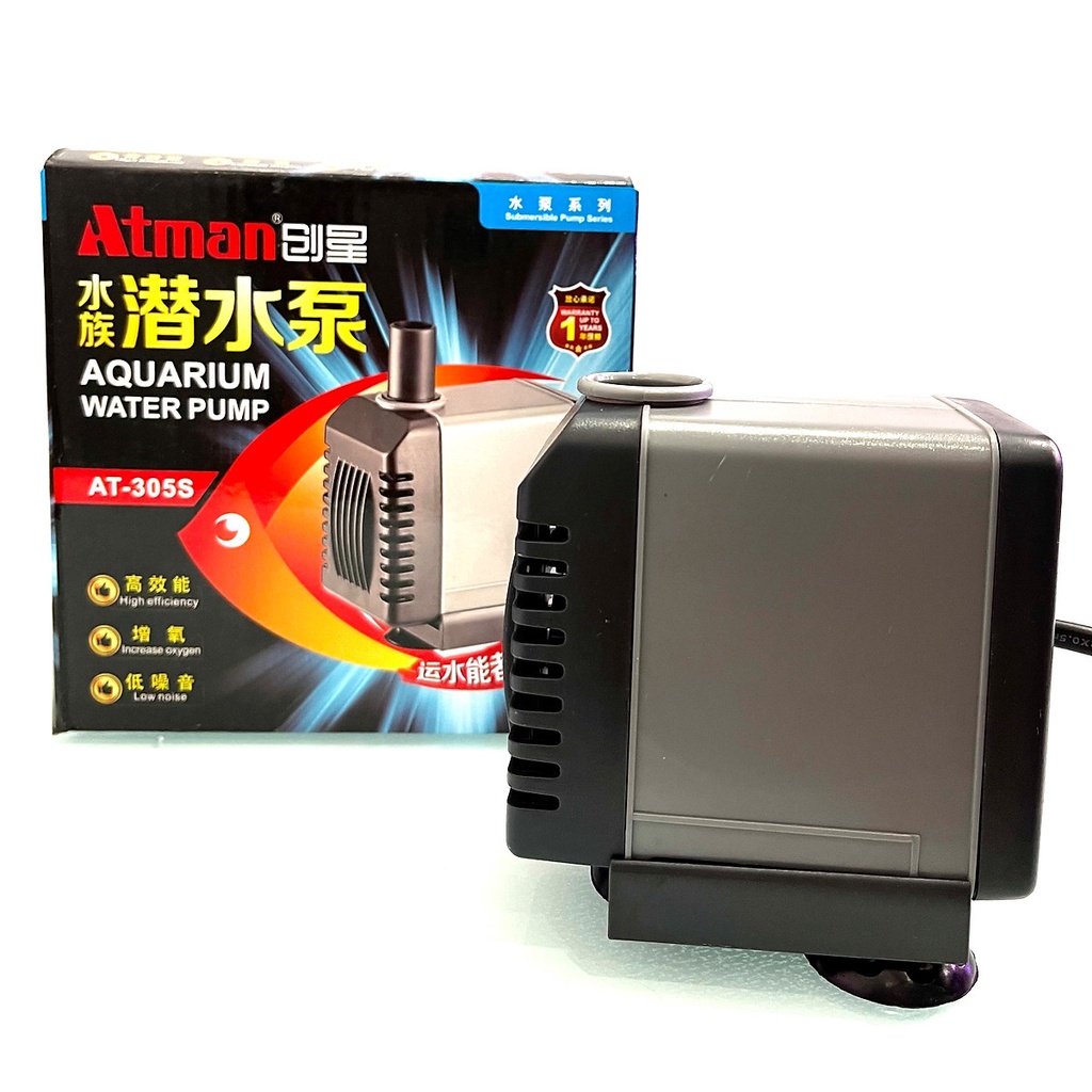 Máy Bơm ATMAN 306S | 305S | 304S | 303S | 302S | 301S - Máy Bơm Hồ Cá Thế Hệ Mới, Tiết Kiệm điện năng, siêu bền.