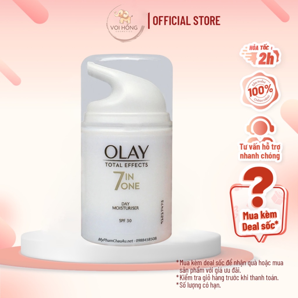 Kem Dưỡng OLAY Total Effect 7 in 1 Moisturiser - chính hãng - Voi Hồng Cosmetics