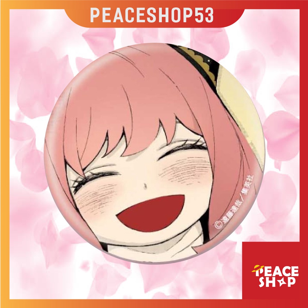 Huy hiệu Spy x Family Anya Lấp Lánh Huy Hiệu Anime Spy x Family Phụ Kiện Anime Manga Ver 3 HH07