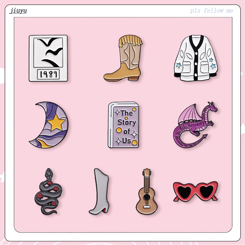 Ghim Cài Áo Hình Đàn Ghi Ta 1989 taylor book Menmel taylor