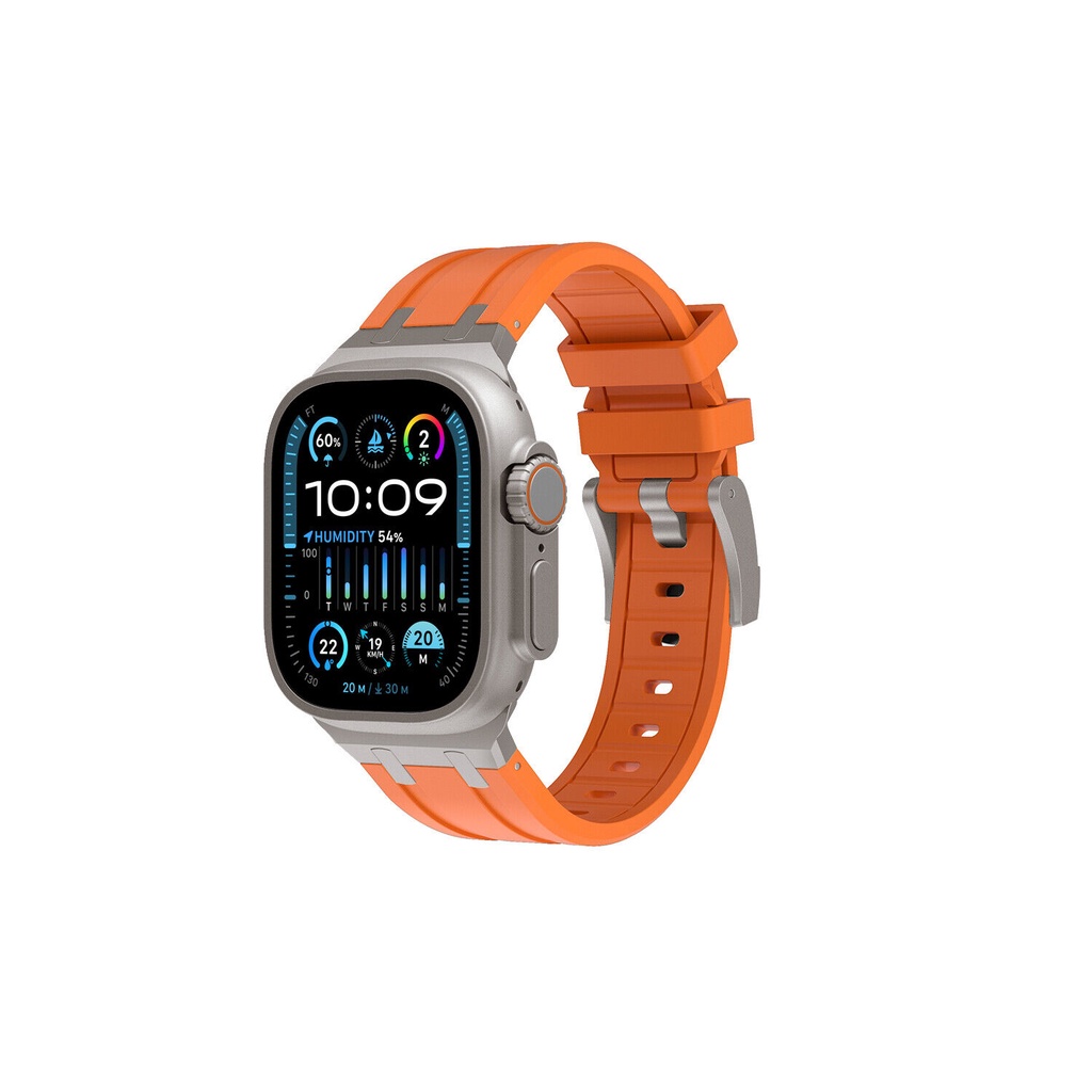 Dây Đeo Cao Su silicone Cho Đồng Hồ Thông Minh iwatch 9 ultra 49mm 45mm 44mm 42mm