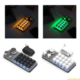 Bàn phím cơ 15 phím mini dành cho game thủ iwo macro