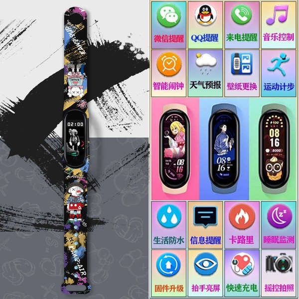 Đồng hồ thông minh đồng hồ nam Vòng đeo tay thông minh cho nam và nữ Chống thấm nước đa chức năng Glow In The Dark Tech Student Sport Watch Couple cho điện thoại Xiaomi