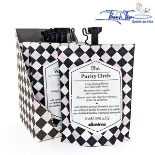 Mặt nạ thải độc cho da đầu davines the purity circle 50ml