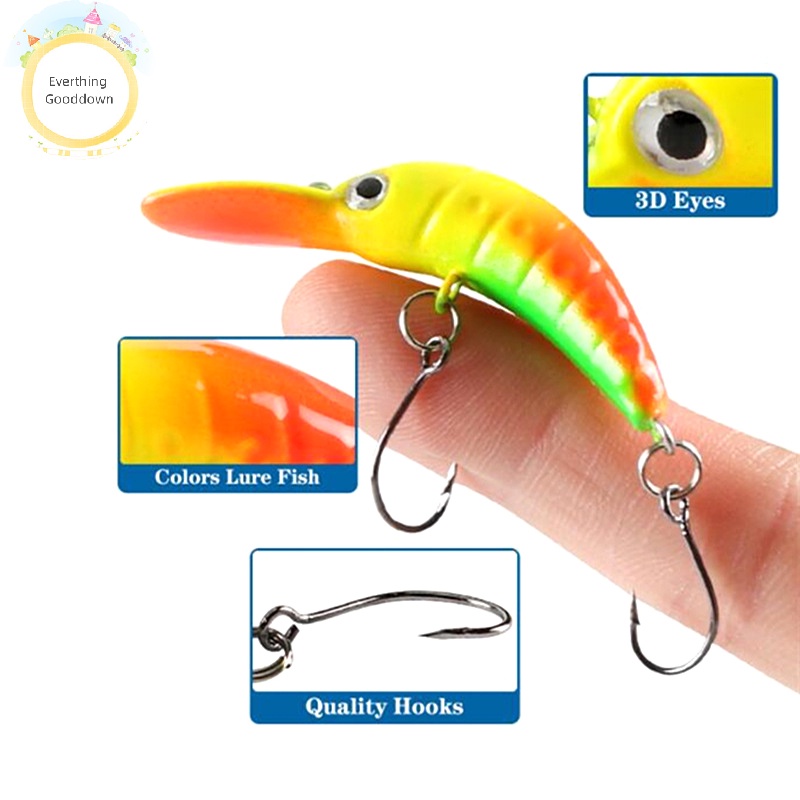 (Everso) Mồi Câu Cá Giả mini 5cm 2.5g