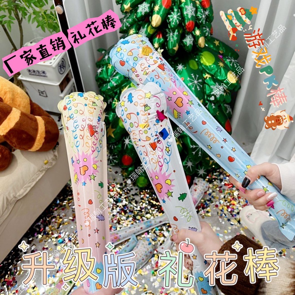 6 Pháo hoa bơm hơi, Đồ chơi dự tiệc với phế liệu giấy đầy màu sắc và pháo hoa, Giữ phế liệu giấy đầy màu sắc và pháo hoa, Tiệc sinh nhật Celebrat