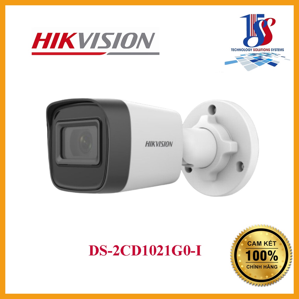 Camera thân trụ HIKVISION DS-2CD1021G0-I phân giải 2.0 megapixel, hồng ngoại 30m - Hàng chính hãng b