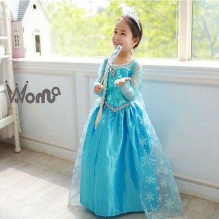 Woma / / đầm công chúa elsa cho bé gái