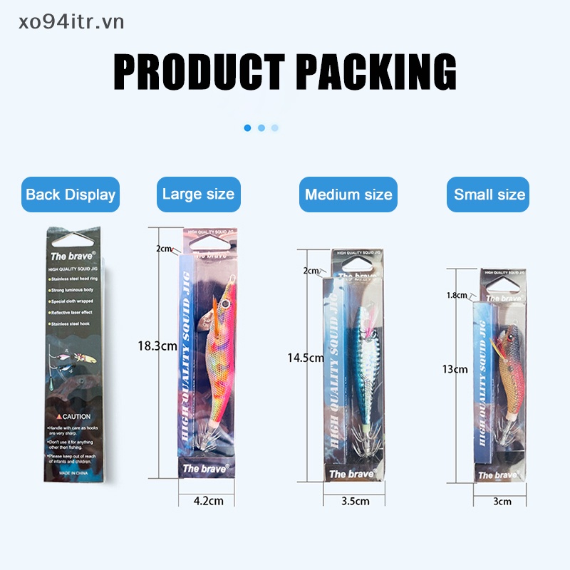 Mồi Câu Cá Giả Hình Con Mực Kèm Móc Hình Con Tôm Độc Đáo