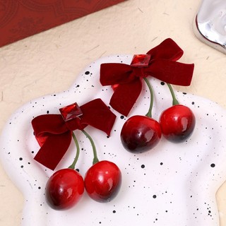 Kẹp Tóc Hình Quả Cherry Dễ Thương Dành Cho Nữ