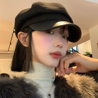 Mũ beret màu đen phong cách hàn quốc thời trang thu đông cho nữ
