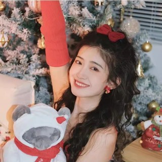 Kẹp Tóc Nơ Nhung Đỏ Mừng Năm Mới