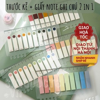 Set 10 Tệp Giấy Note Highlight có thể dùng làm thước kẻ ST41